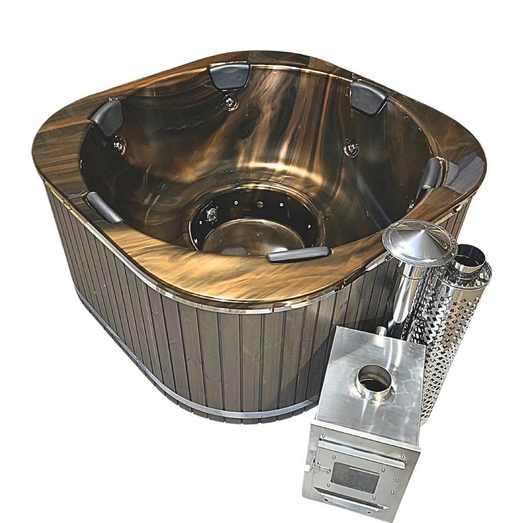 Kubilas MARBLE su išorine krosnele