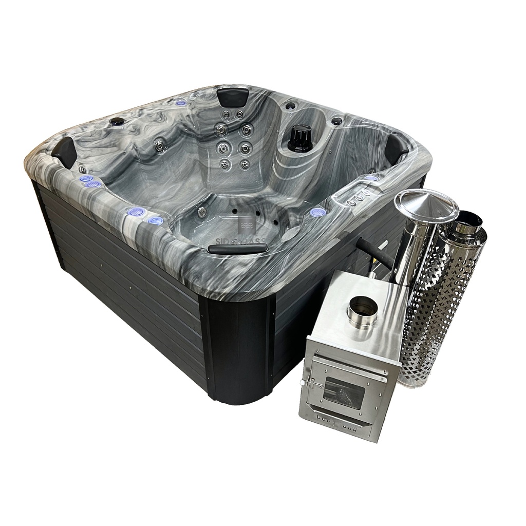 Kubilas TOPAZ Kubilas GRANITE su išorine krosnele